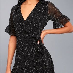 Lulu’s Black Polka Dot Dress
